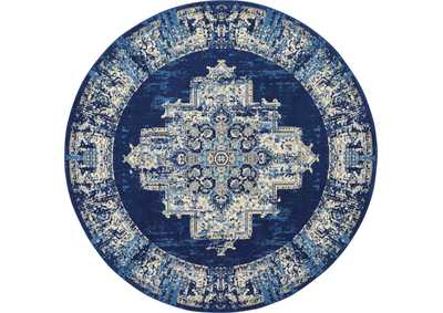 Image for Nourison Grafix GRF14 Blue 8' Round Large Rug