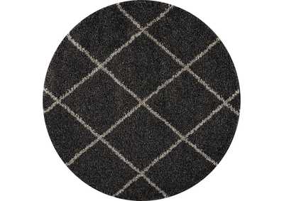 Image for Nourison Brisbane BRI03 Black 5' Round Area Rug