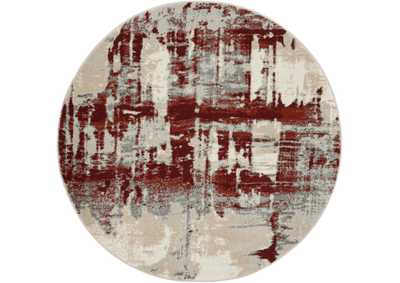 Image for Nourison Maxell MAE14 White and Red 4'x6' Area Rug