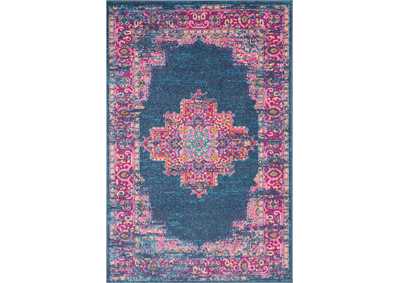 Image for Nourison Passion PSN03 Blue and Pink 4'x6' Boho Area Rug