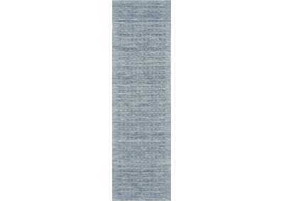 Image for Nourison Marana MNN01 Blue 8' Runner Wool Hallway Rug