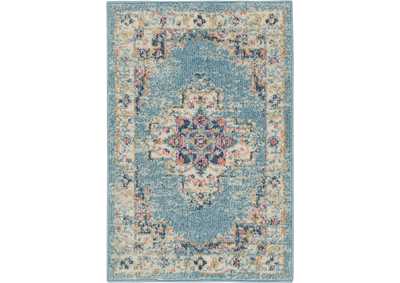 Image for Nourison Passion 2' x 3' Ivory Light Blue Area Rug