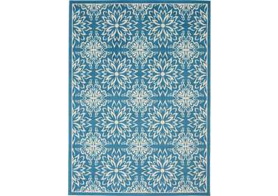 Image for Nourison Jubilant 6' x 9' Ivory Blue Transitional Area Rug
