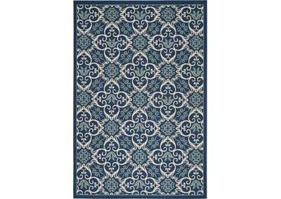 Image for Nourison Caribbean CRB02 Dark Blue 7'x10' Large Rug