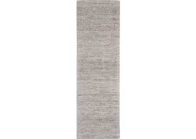 Image for Nourison Weston WES01 Grey 8' Runner Textured Hallway Rug