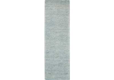 Image for Nourison Weston WES01 Light Blue 8' Runner Textured Hallway Rug