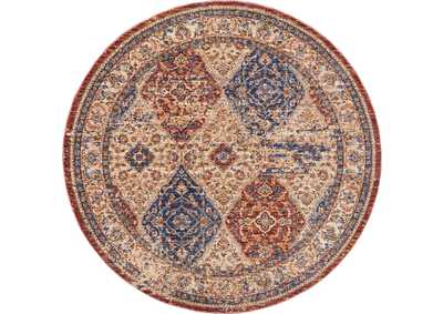 Image for Nourison Lagos LAG05 Multicolor 5' Round Area Rug