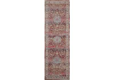 Image for Nourison Vintage Kashan VKA01 Burgundy Multicolor 6' Runner Hallway Rug