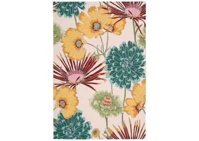 Image for Nourison Fantasy FA26 White Multicolor 5'x8' Area Rug