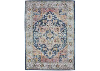 Image for Nourison Ankara Global ANR11 Blue and Red Multicolor 5'x8' Persian Area Rug
