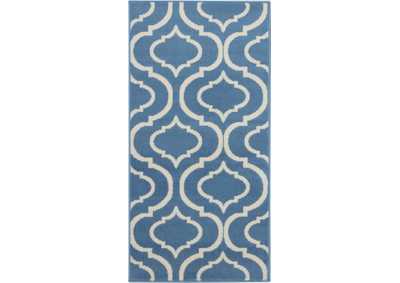Image for Nourison Jubilant 2' x 4' Small Blue Trellis Area Rug