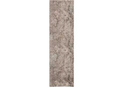 Image for kathy ireland Home Heritage KI352 Grey 8' Runner Hallway Rug