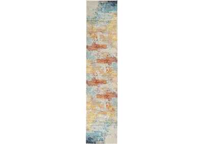 Image for Nourison Celestial CES02 Multicolor 8' Runner Hallway Rug