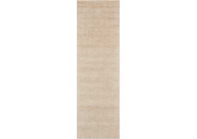 Image for Nourison Weston WES01 Beige 8' Runner Textured Hallway Rug