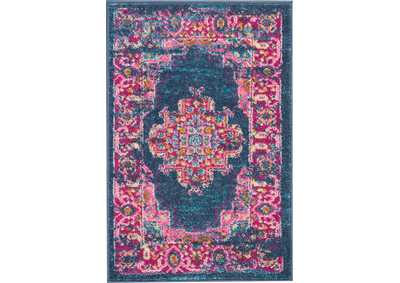 Image for Nourison Passion 2' X 3' Blue and Pink Small Boho Area Rug