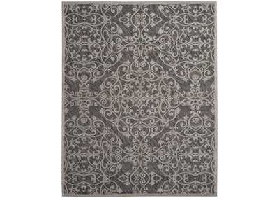 Image for Nourison Damask DAS01 Grey 8'x10' Large Flat Rug