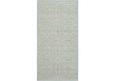 Image for Nourison Jubilant 2' x 4' Small Aqua Floral Area Rug