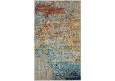 Image for Nourison Celestial CES02 2' x 4' Multicolor Abstract Acent Area Rug