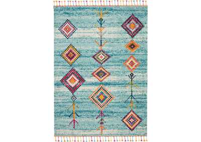 Image for Nourison Nomad NMD04 Aqua Multicolor 7'x10' Large Rug