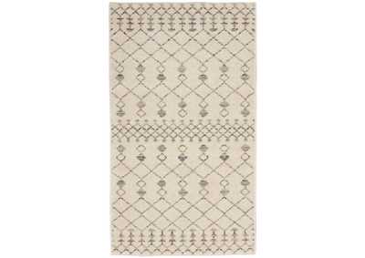 Image for Nourison Palermo 2' x 4' Beige and Grey Distressed Bohemian Area Rug