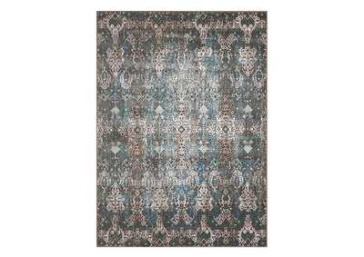 Image for Nourison Karma KRM04 Blue and Brown 8'x11' Oversized Rug