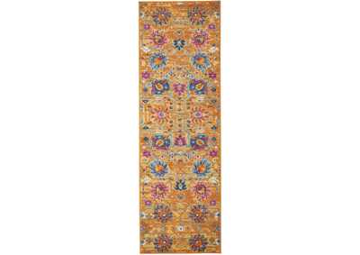 Image for Nourison Passion PSN01 Orange 6' Runner Hallway Rug