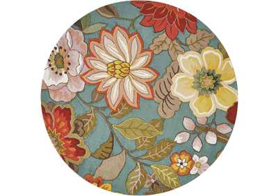Image for Nourison Fantasy FA18 Blue 6' Round Area Rug