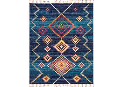 Image for Nourison Nomad NMD05 Dark Blue Multicolor 8'x11' Oversized Rug