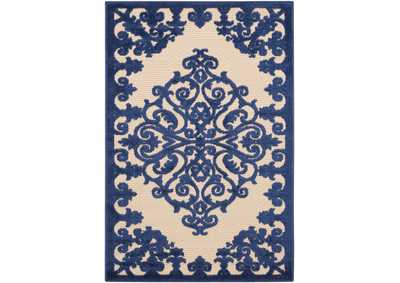 Image for Nourison Aloha ALH12 Navy 3'x4' Indoor-outdoor Area Rug