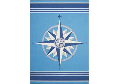 Image for Waverly Sun N Shade SND45 Blue 5'x8' Area Rug