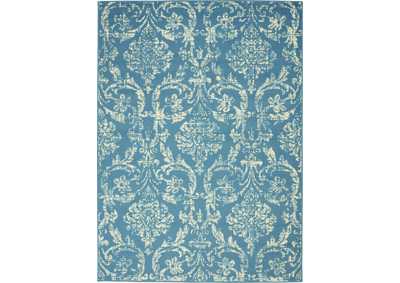 Image for Nourison Jubilant JUB09 Blue 4'x6' Farmhouse Area Rug