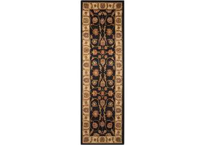 Image for Nourison Paramount PAR09 Black 7' Runner Hallway Rug
