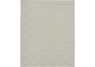 Image for Nourison Jubilant JUB19 White and Blue 8'x10' Large Low-pile Rug