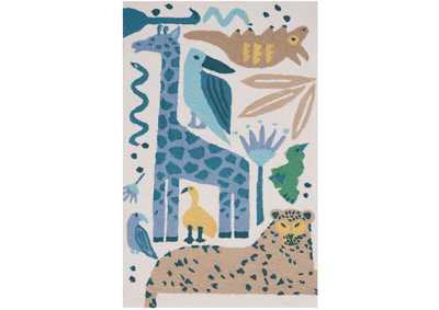 Image for Nourison Bailey DS400 Blue and Beige Kids Area Rug