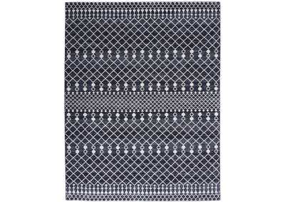Image for Nourison Palermo 8' x 10" Navy and Grey Distressed Bohemian Area Rug