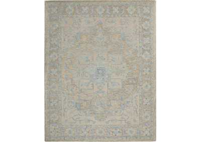 Image for Nourison Jazmine JAZ01 Grey and Blue 8'x10' Large Wool Rug