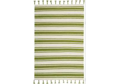 Image for Nourison Rio Vista DST01 White and Green 4'x7' Area Rug