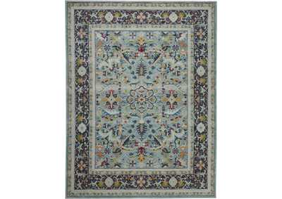 Image for Nourison Ankara Global ANR14 Light Blue Multicolor 8'x10' Large Textured Rug