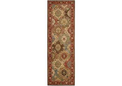 Image for Nourison Living Treasures LI03 Multicolor 8' Runner Hallway Rug