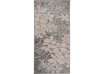 Image for Nourison Tranquil 2'x4' Pink and Grey Ombre Floral Small Rug