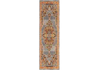 Image for Nourison Passionate PST01 Grey Multicolor 8' Runner Hallway Rug