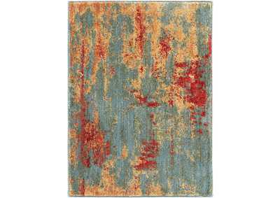 Image for Nourison Somerset 2' X 3' Teal Multicolor Area Rug