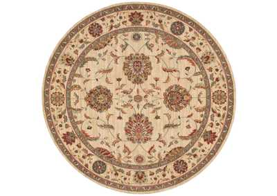 Image for Nourison Living Treasures LI04 Beige and Red 8' Round Rug