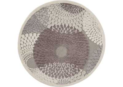 Image for Nourison Graphic Illusions GIL04 Grey 8' Round Rug