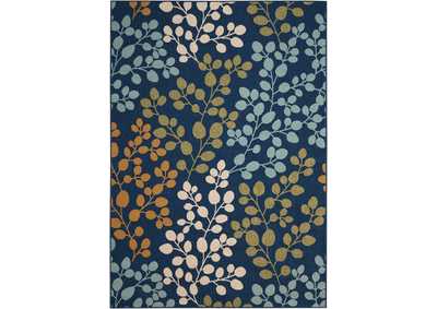Image for Nourison Caribbean CRB01 Dark Blue Multicolor 5'x8' Area Rug