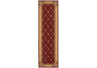 Image for Nourison Ashton House AS03 Red 8' Runner Hallway Rug