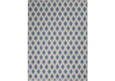 Image for Nourison Grafix GRF22 Blue and Grey 5'x7' Area Rug