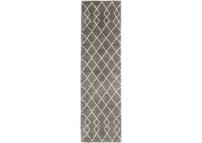 Image for Nourison Martil 2'x4' Grey Tribal Moroccan Shag Rug