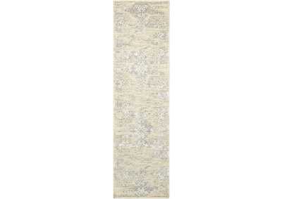 Image for Nourison Luminance LUM09 White 8' Runner Hallway Rug