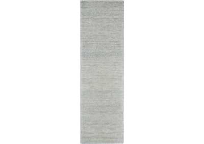 Image for Nourison Weston WES01 Light Blue 8' Runner Textured Hallway Rug